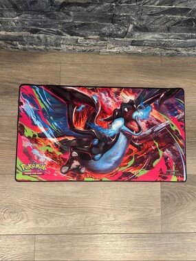 NWOT Pokémon Colorful Mega Charizard X Playmat from Phantasmal Flames 🔥